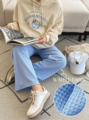 Maternity* Waffle Straight Pants