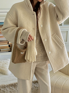 Maternity*Wool loose fit Coat