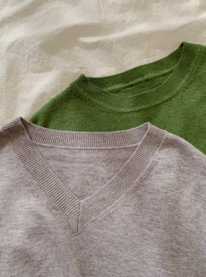 Maternity*Basic Knit(V-neck/Raund neck)