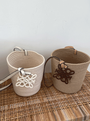 Cylindrical Basket Bag