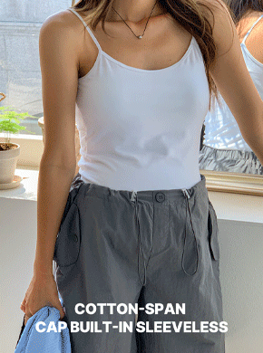 <FONT COLOR=RED>[Exclusive 50% Special Sale]</font><BR> Maternity*Cap Built-in Cotton span Sleeveless shirts