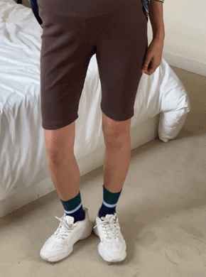 Maternity*Ribbed Bike Leggings