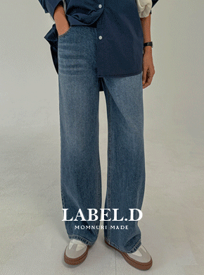 <FONT COLOR=RED>[10% discount for production opening]</font><BR> [LabelsD] Medium Blue Cotton Wide Denim*Maternity