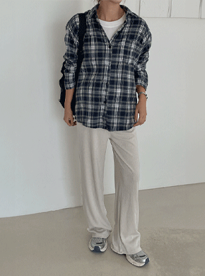 Maternity*Kimopeach Ready Check Shirt