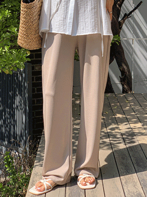 Maternity*Cooling Stopper Wide Pants