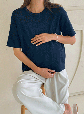 Maternity*Cocolinen Round Knit