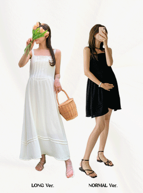 Maternity*Mannel Pin Tuck Sleeveless Shirts One Piece