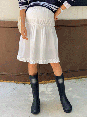 Maternity*French Frill Skirt