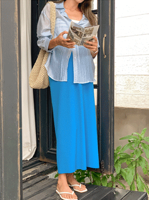 Maternity*Vivid Span Rong skirt