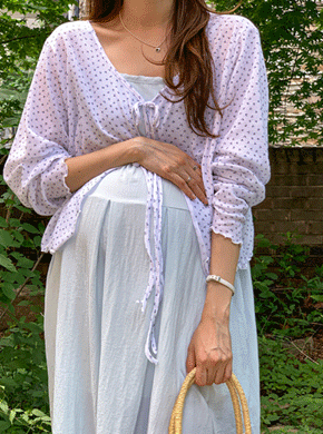 Maternity*Avero bowknot Cardigan