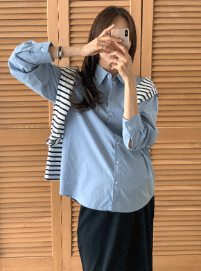 Maternity*Opening Cotton Shirt