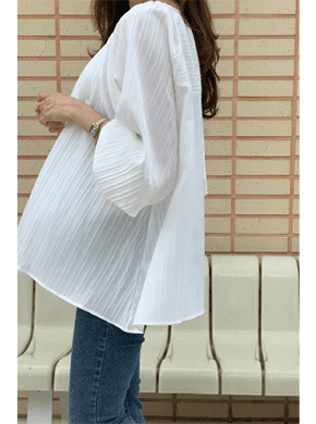 Maternity*Liner Back Ribbon Blouse