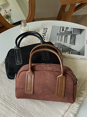 Suede Mini Dot Bag (with crossbody strap)