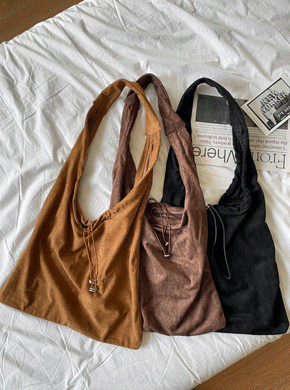 string suede bag
