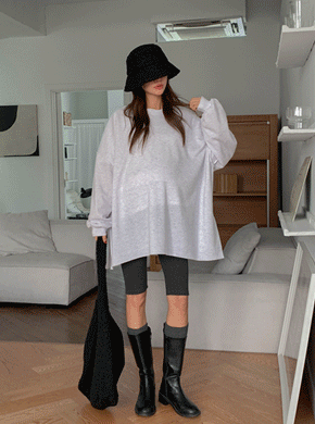 Maternity*Solid Team Napping Long Tee