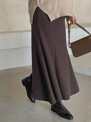 Maternity*Deep Mermaid Skirt (Fleece Peach)