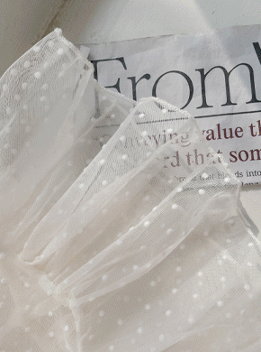 Maternity*Allen Dot See-through look Blouse