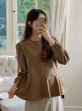 Maternity*Daisy Line Adjustment Blouse