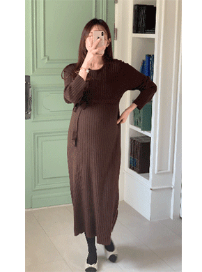 Maternity*Mild Knit Dress Stringset