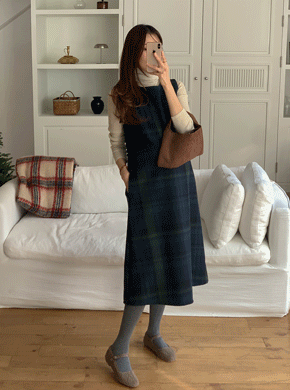 Maternity*Rag Check One Piece