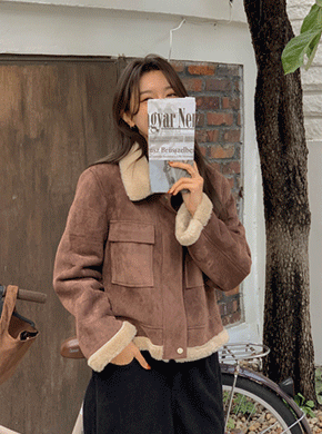 Maternity*Creamy Mustang Jacket