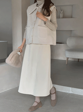 Maternity*Cozy Flare Fleece Skirt