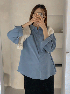 Maternity*Puding Corduroy Shirt