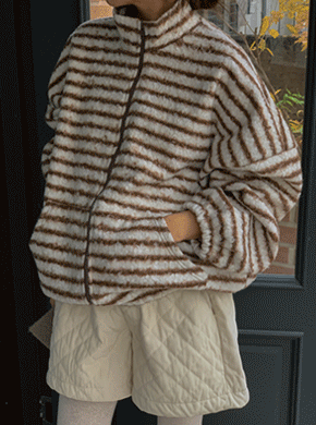 Maternity*Crunchy Poggle Open Zip-up