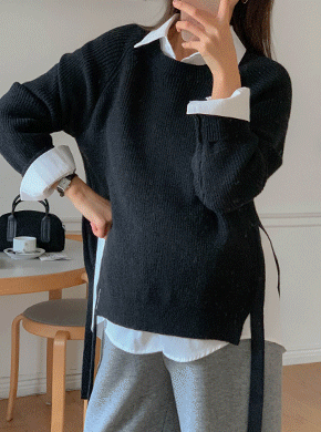 Maternity*Clip Shirt Knit Vestset