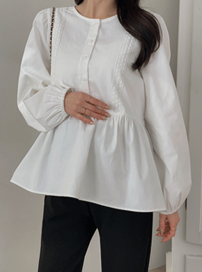 Maternity*Foremlace Outer Fleece Blouse