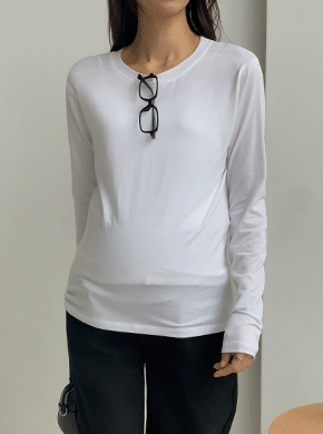 Maternity*Pre-Tencel Round Long Sleeve T-shirt