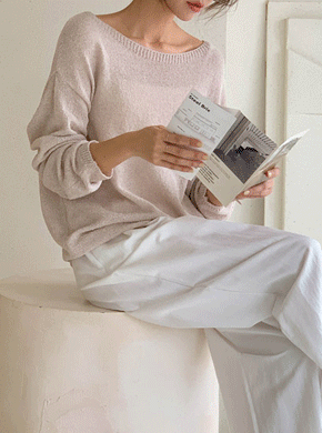 Maternity*Cotton Candy Boat Neck Knit