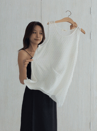 Maternity*Dot See-through look Blouse