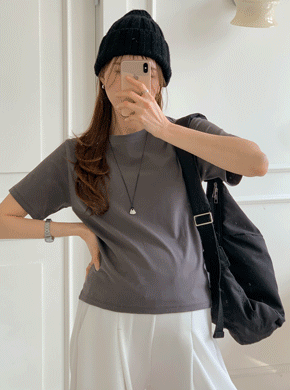 Maternity*Bio Mochi Spandex Middle Tee