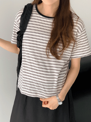 Maternity*Jagad Stripe Short T shirts
