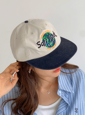 Soft Color Block Ball Cap Hat