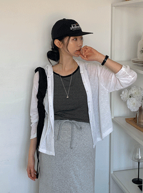 Maternity*Tray Hood Cardigan