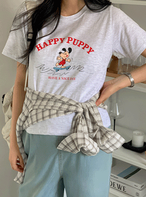 Maternity*Happy's Puppy Short T-shirts