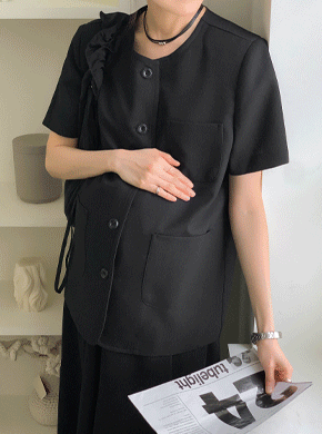 Maternity*Blanc de Linen Jacket