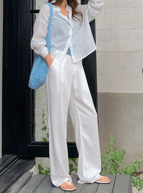 Cotton Linen Waist Pants